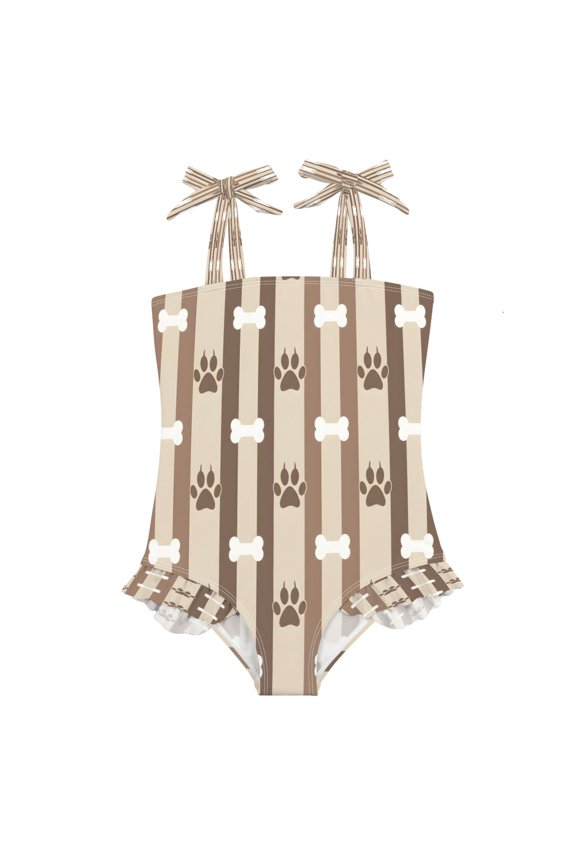 DIXRUYEE Swimsuit One Piece swimwear Claw Bone Pattern of Pattern