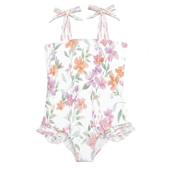 DIXRUYEE Swimsuit One Piece swimwear Floral of Pattern