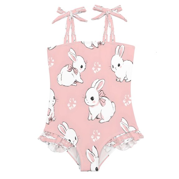 DIXRUYEE Swimsuit One Piece swimwear Rabbit of Pattern