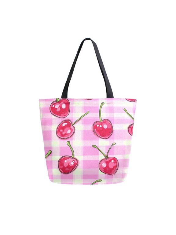 Tote Bag Women Weekender Travel Bag Shoulder Handbag Cherry Bliss Printed