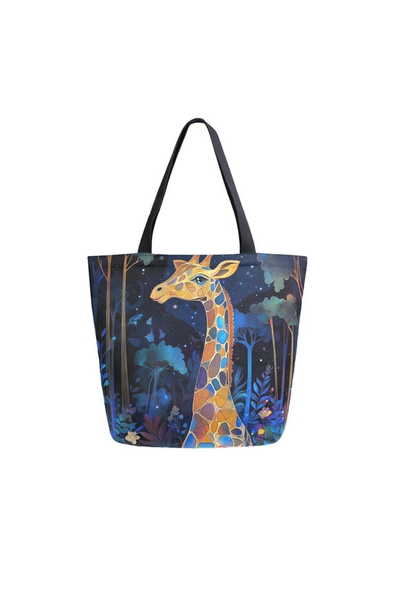 Tote Bag Women Weekender Travel Bag Shoulder Handbag Colorful Giraffe Printed
