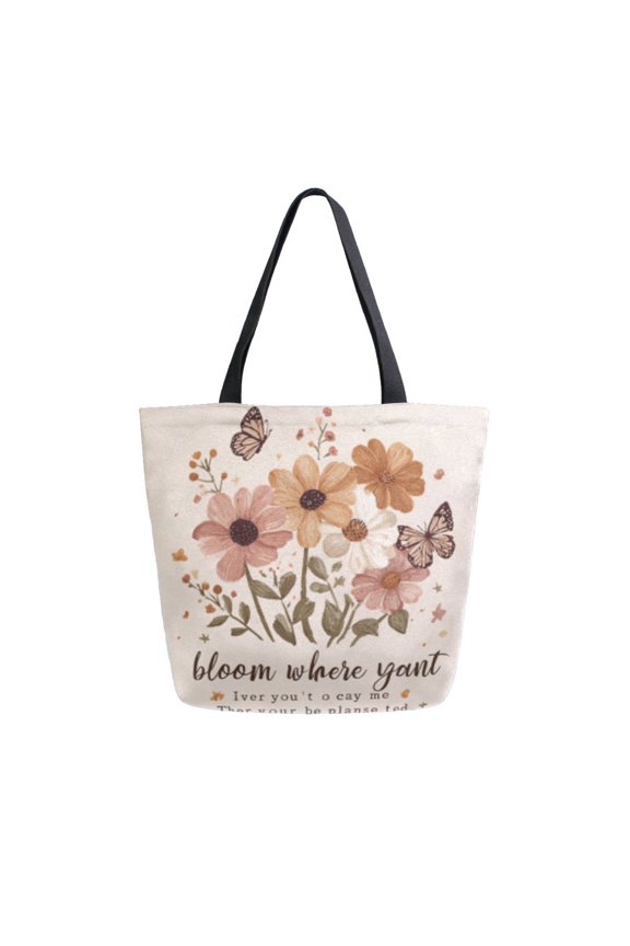 Tote Bag Women Weekender Travel Bag Shoulder Handbag Floral bloom Printed