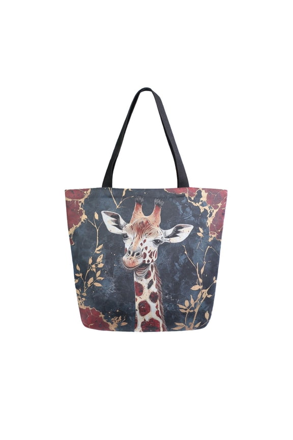 Tote Bag Women Weekender Travel Bag Shoulder Handbag Giraffe's Gaze Printed
