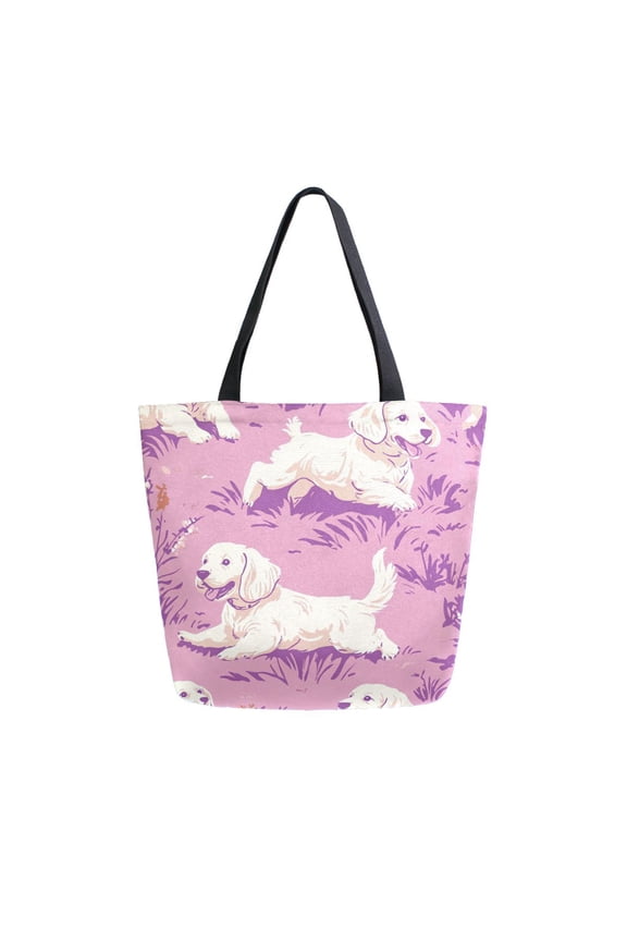Tote Bag Women Weekender Travel Bag Shoulder Handbag Joyful Tails Printed