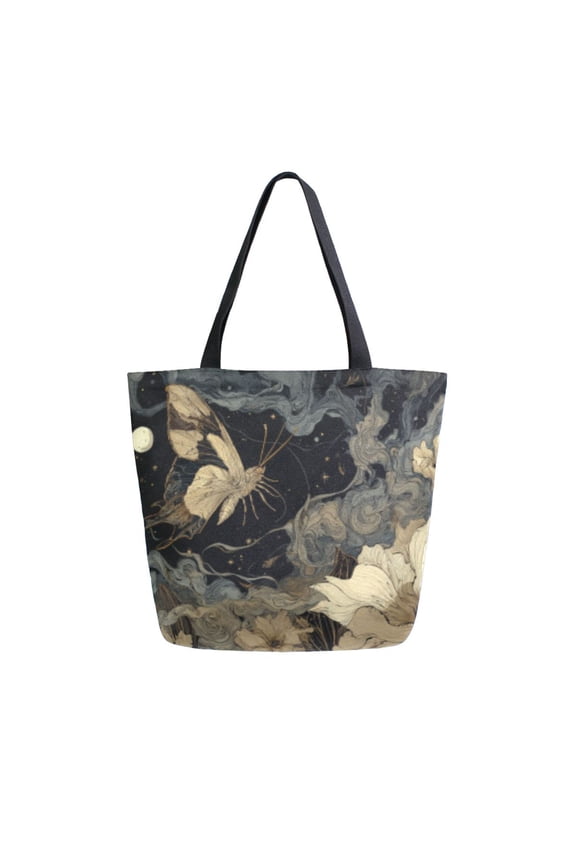 Tote Bag Women Weekender Travel Bag Shoulder Handbag Nocturnal Bloom Printed