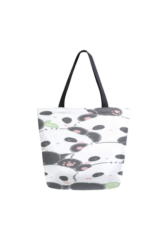 Tote Bag Women Weekender Travel Bag Shoulder Handbag Panda Group Carnival Printed