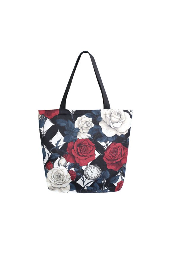 Tote Bag Women Weekender Travel Bag Shoulder Handbag Petals Of Time Printed
