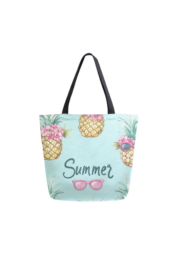 Tote Bag Women Weekender Travel Bag Shoulder Handbag Pineapple Bliss Printed