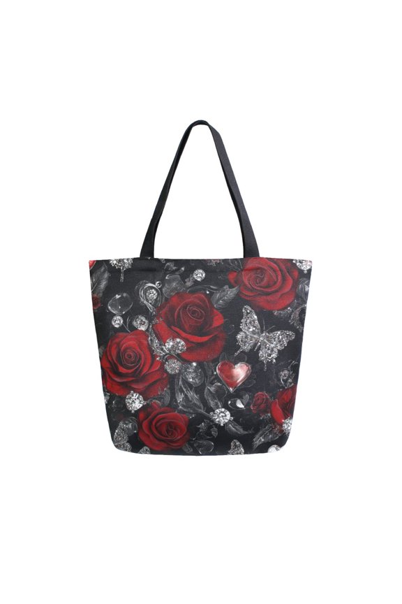 Tote Bag Women Weekender Travel Bag Shoulder Handbag Romance in Bloom Printed