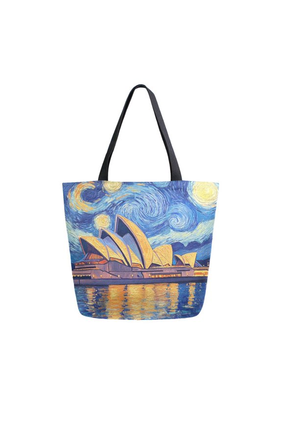 Tote Bag Women Weekender Travel Bag Shoulder Handbag Starry Echoes Printed