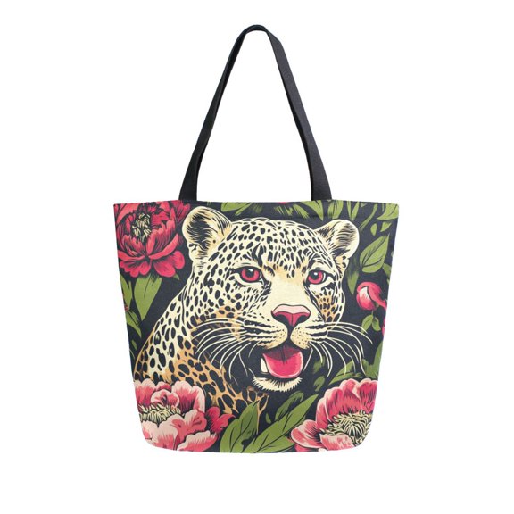 DIXRUYEE Tote Bag Women Weekender Travel Bag Shoulder Handbag The Colorful Confident Leopard Printed