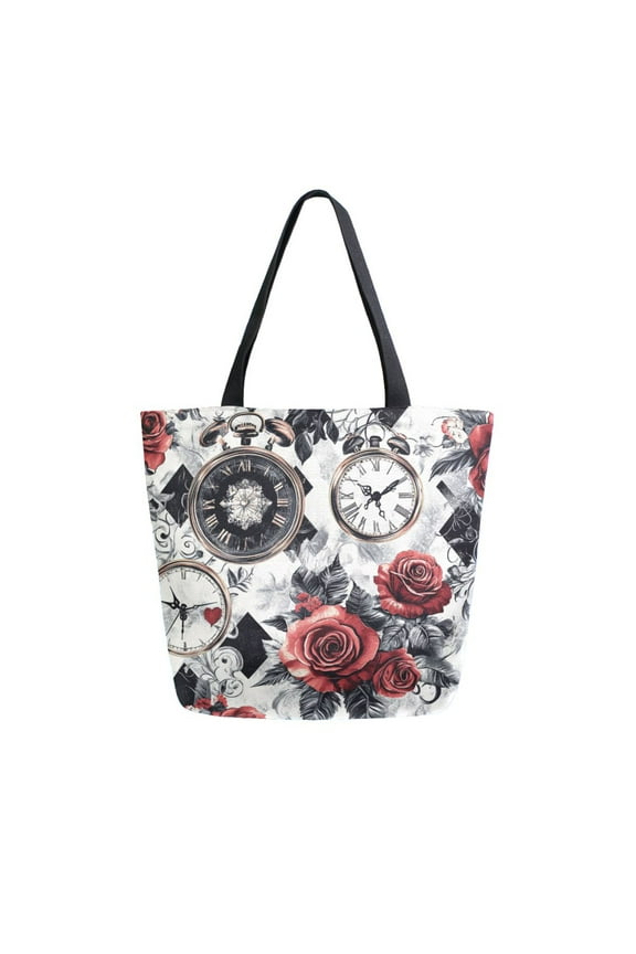 Tote Bag Women Weekender Travel Bag Shoulder Handbag Timeless Blossoms Printed