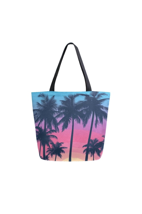 Tote Bag Women Weekender Travel Bag Shoulder Handbag Twilight Oasis Printed