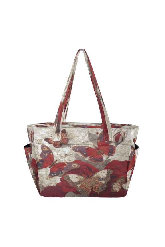Tote Handbags Casual Shoulderbags In Butterfly Cluster Pattern
