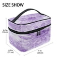 thumbnail image 1 of DIXRUYEE Train Case Cosmetics Organizer Fashion Lavender Floral Elegance Printed Size: 9x6.2x6.5 in, 1 of 5