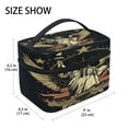 thumbnail image 1 of DIXRUYEE Train Case Cosmetics Organizer Fashion Liberty's Embrace Printed Size: 9x6.2x6.5 in, 1 of 5