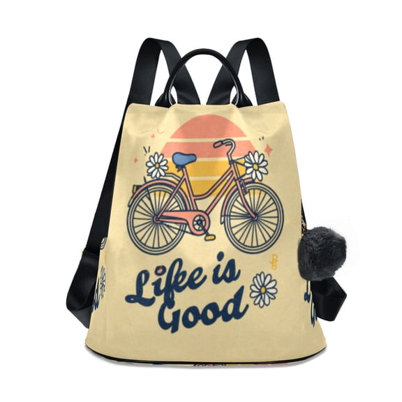 DIXRUYEE Travel Backpack Casual Bag Fashion Happy Wheels Printed