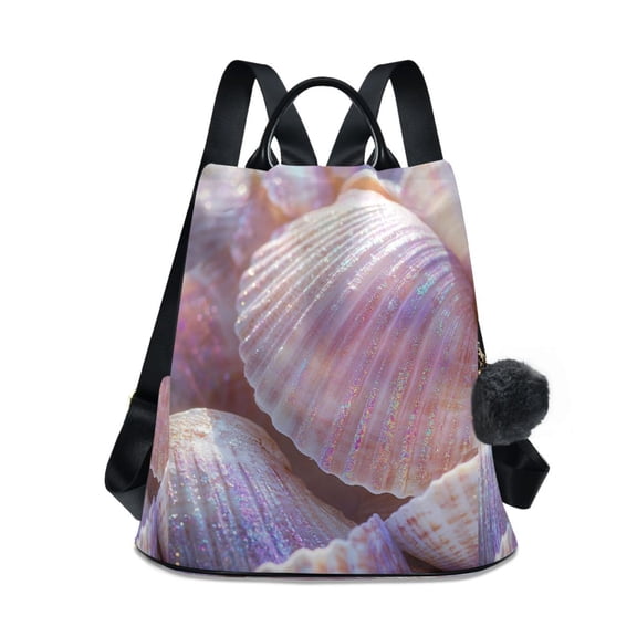 DIXRUYEE Travel Backpack Casual Bag Fashion Iridescent Shell Collection Printed