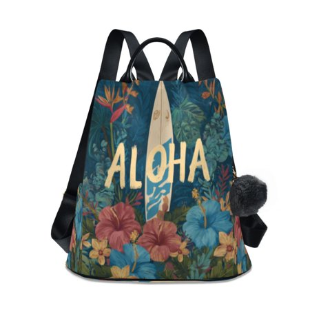 DIXRUYEE Travel Backpack Casual Bag Fashion Island Vibe Printed