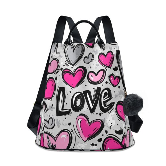 DIXRUYEE Travel Backpack Casual Bag Fashion Love Patterns in Motion Printed