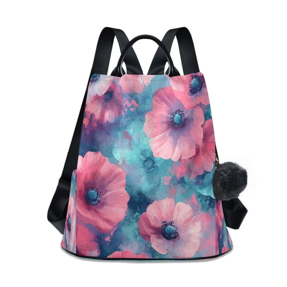 DIXRUYEE Travel Backpack Casual Bag Fashion Poppy Dance Printed
