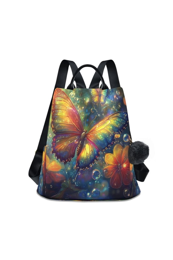 Travel Backpack Casual Bag Fashion Radiant Reflections Printed