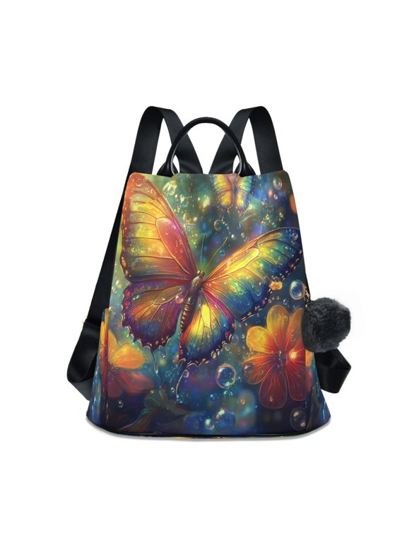 Travel Backpack Casual Bag Fashion Radiant Reflections Printed