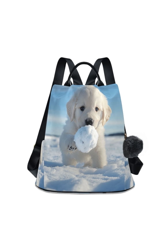 Travel Backpack Casual Bag Fashion Snowball Chaser Printed