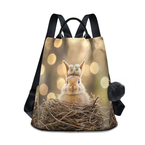 DIXRUYEE Travel Backpack Casual Bag Fashion Squirrel's Spring Smile Printed