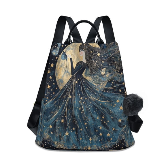 DIXRUYEE Travel Backpack Casual Bag Fashion Starlit Dancer Printed