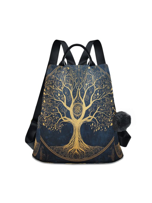 Travel Backpack Casual Bag Fashion Tree Of Life in Harmony Printed