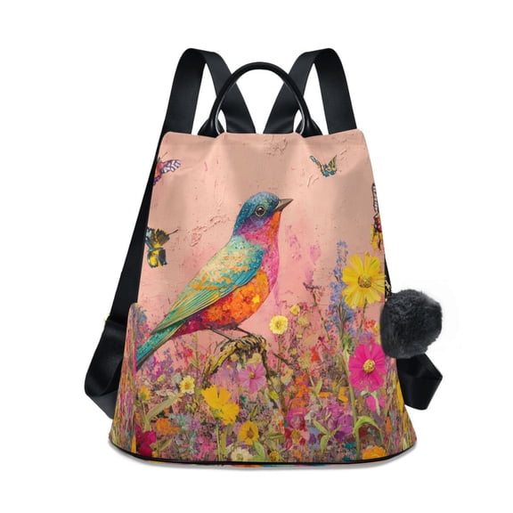 DIXRUYEE Travel Backpack Casual Bag Fashion Vivid Melody Of Nature's Palette Printed