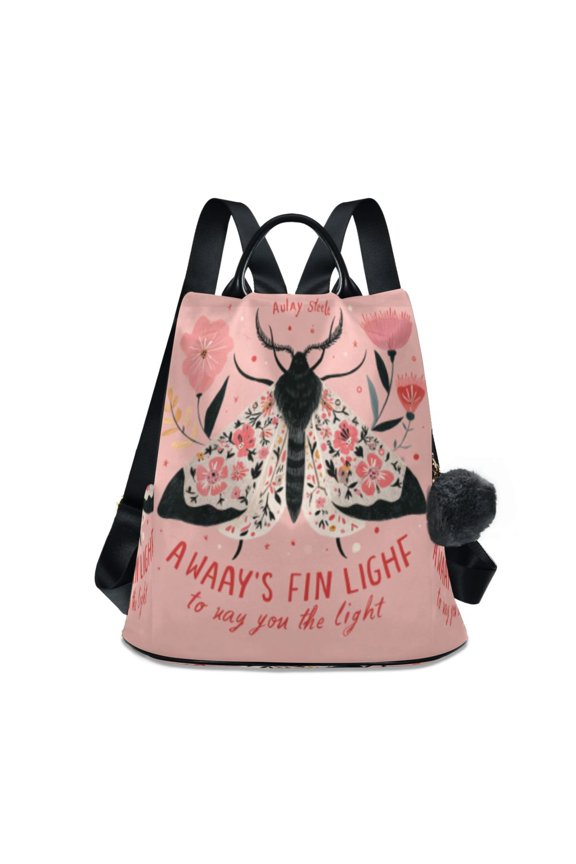 Travel Backpack Casual Bag Fashion Wings Of Light Printed