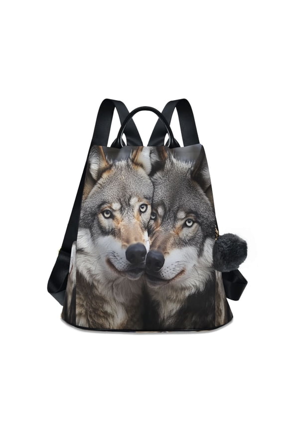 Travel Backpack Casual Bag Fashion Wolves Of The Wild Printed