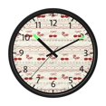 thumbnail image 1 of DIXRUYEE Voice Activated LED Night 12in Clock with Cherry Stripe Delight Pattern, 1 of 8