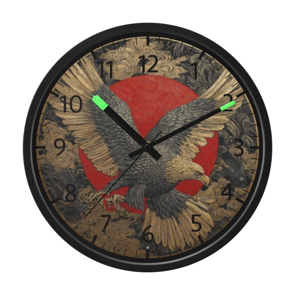 DIXRUYEE Voice Activated LED Night 12in Clock with Smarty Sheep Pattern