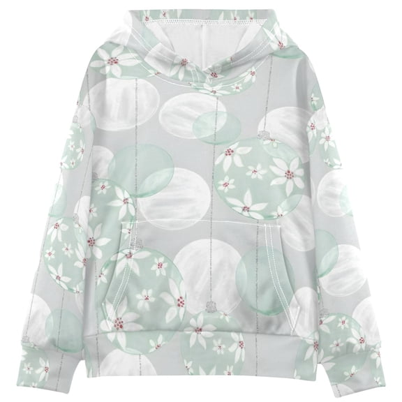 DIXRUYEE Youth Hoodie Pullover Sweatshirt Flower Bubble Printed