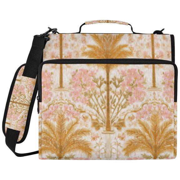 DIXRUYEE Zipper Binder File Keeper Documents Organized-Oasis Of Eternal Summer Of Pattern