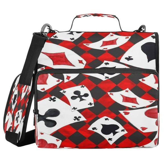 DIXRUYEE Zipper Binder trapper keeper Documents Organized Design Royal Deck Printed
