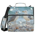 thumbnail image 1 of DIXRUYEE Zipper BinderTrapper of keeper Documents Organized Design Seagull Siblings Printed, 1 of 8