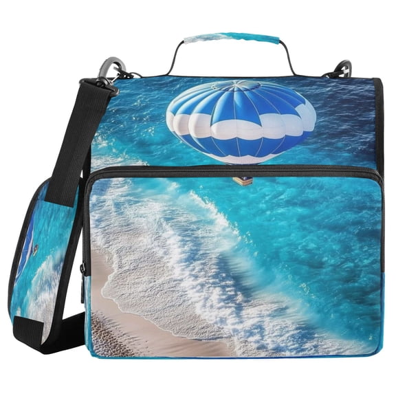 DIXRUYEE Zipper Binder trapper keeper Documents Organized Design Skyward Serenity Printed