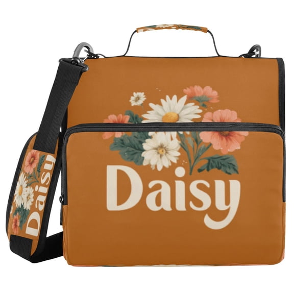 DIXRUYEE Zipper Binder trapper keeper Documents Organized Design Spring Revival Printed