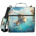 thumbnail image 1 of DIXRUYEE Zipper BinderTrapper of keeper Documents Organized Design Tigers Splash Oasis Printed, 1 of 8