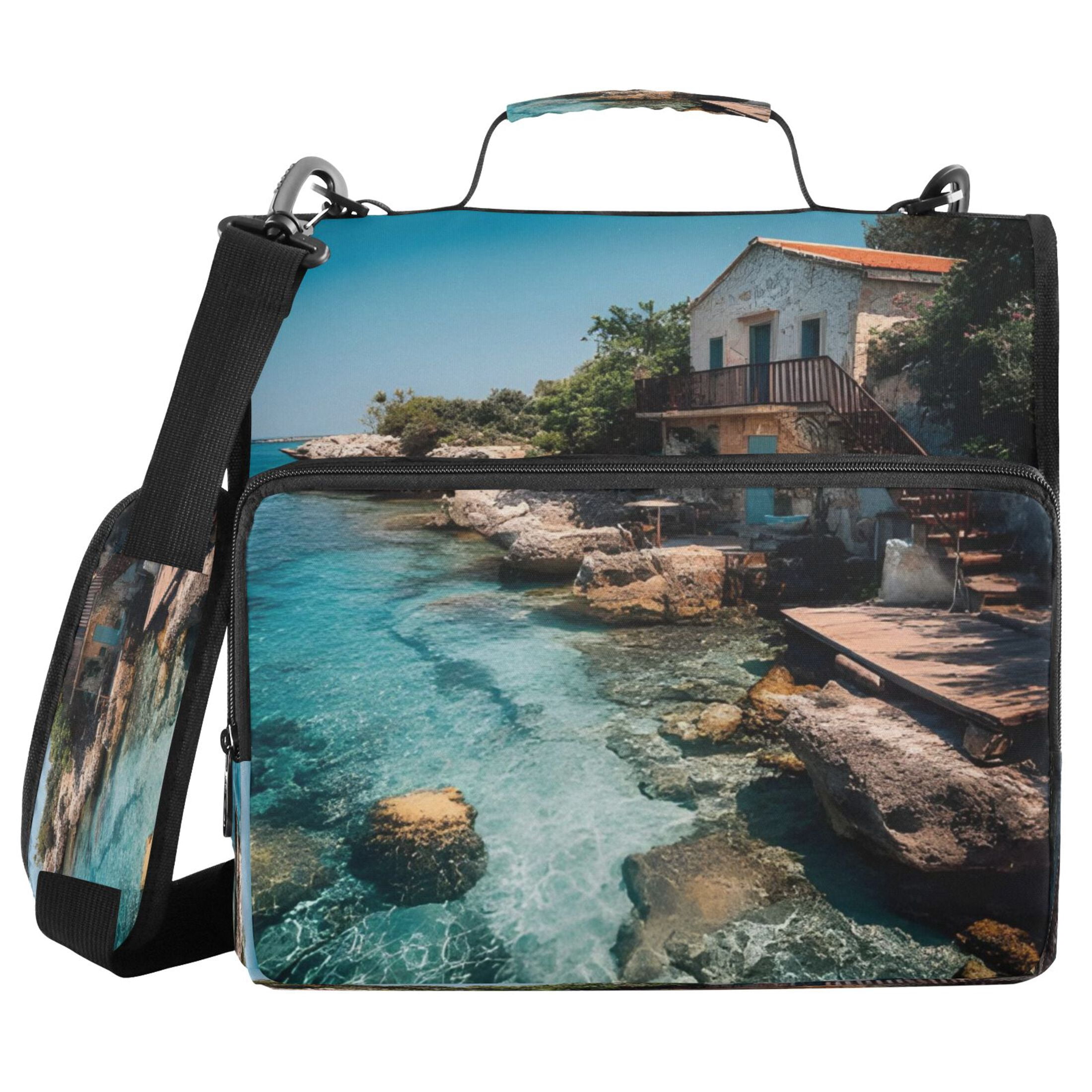 DIXRUYEE Zipper Binder trapper keeper Documents Organized Med Hideaway Printed