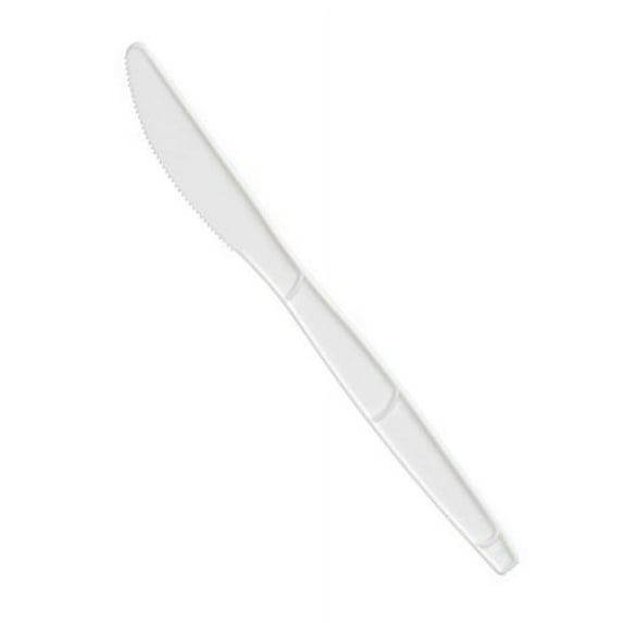DIXSSK21P SmartStock Plastic Cutlery Refill, 6.3in, Knife, White, 40/Pack