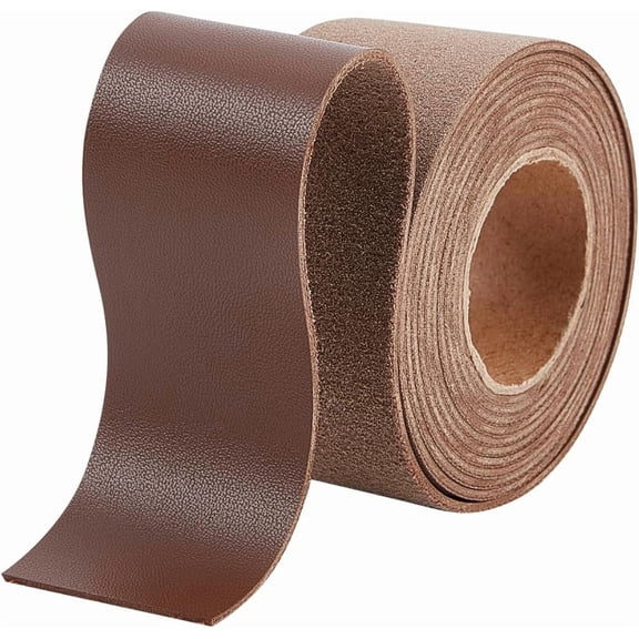 DIY 1.5 Inches Wide Lychee Grain Leather Straps 78 Inches Long Flat Imitation Leather Cord 1.7mm Thick Leather Strips Braiding Threads for DIY Crafts Belt Bracelets Jewelry Wrapping Camel DIY