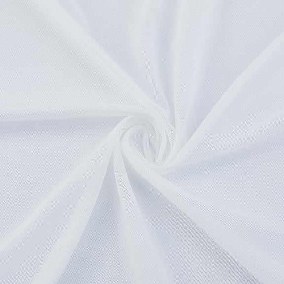 DIY 1 Yard White Stretch Sheer Material 4 Way Stretch Net Fabric Mesh 67 Inches Lightweight Mesh Fabric for Lining Dressmaking Sewing Clothes Doll DIY Craft Projects DIY