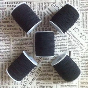 DIY 100 Yards Wind Chime String Black Nylon String 1.5mm Chinese Knotting Cord Twine Outdoor String Braided String Thread Replacement Nylon Thread for Bracelet Kumihimo Craft Lift Blind Windows DIY