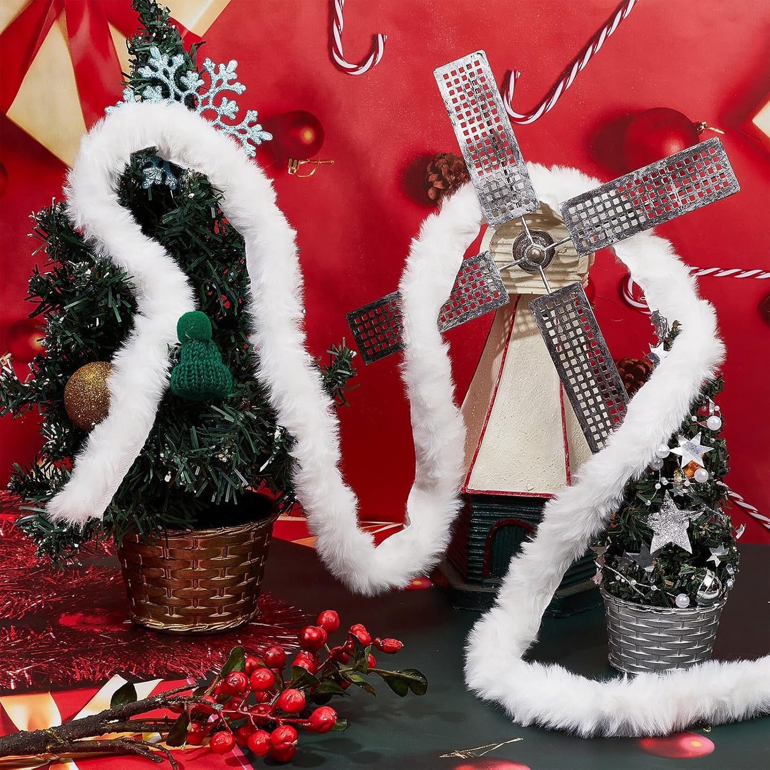 Christmas Trim: Mini Boa - 10mm Christmas Trim: Mini Boa - 10mm