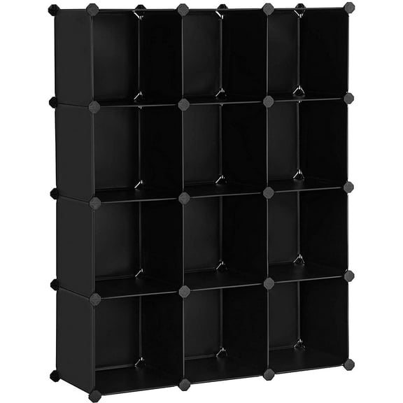 DIY 12 Cube Storage Cube Organizer Cube Bookshelf Bookcase Black